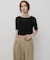シャーリングシアートップ(5分袖)