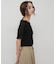 シャーリングシアートップ(5分袖)