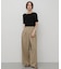 シャーリングシアートップ(5分袖)