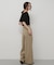 シャーリングシアートップ(5分袖)