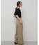 シャーリングシアートップ(5分袖)