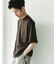 コットンレーヨンクルーネック ショートスリーブ Tシャツ