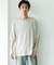 コットンレーヨンクルーネック ショートスリーブ Tシャツ
