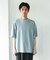 コットンレーヨンクルーネック ショートスリーブ Tシャツ