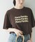 シアープリントカラーTシャツ
