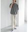 FORK&SPOON　クルーネックニットTシャツ