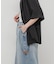 サイドカットアウトデニムスカート
