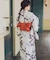 帯付き浴衣(変織生地)