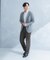 LIFE STYLE TAILOR　リネンライクコンフォータブル1タックパンツ