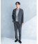 LIFE STYLE TAILOR　リネンライクコンフォータブル1タックパンツ