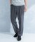 LIFE STYLE TAILOR　リネンライクコンフォータブル1タックパンツ