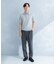 LIFE STYLE TAILOR　リネンライクコンフォータブル1タックパンツ