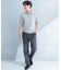 LIFE STYLE TAILOR　リネンライクコンフォータブル1タックパンツ