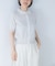 MARILYN MOON　LACE COLOR KNIT CARDIGAN