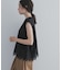 裾レースノースリーブプルオーバー