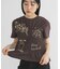 シャーリングデザインプリントTEE