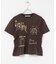 シャーリングデザインプリントTEE