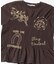 シャーリングデザインプリントTEE