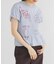 シャーリングデザインプリントTEE