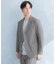 LIFE STYLE TAILOR　シアサッカーストレッチジャケット