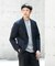 LIFE STYLE TAILOR　シアサッカーストレッチジャケット