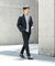 LIFE STYLE TAILOR　シアサッカーストレッチジャケット
