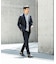 LIFE STYLE TAILOR　シアサッカーストレッチジャケット