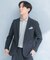 LIFE STYLE TAILOR　シアサッカーストレッチジャケット