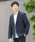 LIFE STYLE TAILOR　シアサッカーストレッチジャケット