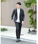 LIFE STYLE TAILOR　シアサッカーストレッチジャケット