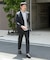 LIFE STYLE TAILOR　シアサッカーストレッチジャケット