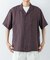 『別注』BROOKS BROTHERS×URBAN RESEARCH　LINEN CAMP SHIRTS SHORT-SLEEVE