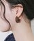 ウッドフープピアス