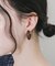 ウッドフープピアス