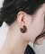 ウッドフープピアス