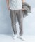 LIFE STYLE TAILOR　シアサッカーストレッチパンツ