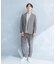 LIFE STYLE TAILOR　シアサッカーストレッチパンツ