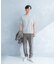 LIFE STYLE TAILOR　シアサッカーストレッチパンツ