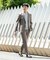LIFE STYLE TAILOR　シアサッカーストレッチパンツ