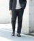 LIFE STYLE TAILOR　シアサッカーストレッチパンツ