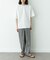 ワッフルヘンリーネックTシャツ