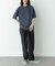 ワッフルヘンリーネックTシャツ
