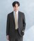 LIFE STYLE TAILOR　リネンライク千鳥柄コンフォータブルジャケット