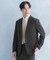 LIFE STYLE TAILOR　リネンライク千鳥柄コンフォータブルジャケット