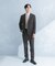 LIFE STYLE TAILOR　リネンライク千鳥柄コンフォータブルジャケット