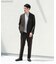 LIFE STYLE TAILOR　リネンライク千鳥柄コンフォータブルジャケット