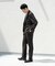 LIFE STYLE TAILOR　リネンライク千鳥柄コンフォータブルジャケット