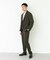 LIFE STYLE TAILOR　リネンライク千鳥柄コンフォータブルジャケット