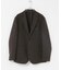 LIFE STYLE TAILOR　リネンライク千鳥柄コンフォータブルジャケット