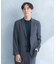 LIFE STYLE TAILOR　リネンライク千鳥柄コンフォータブルジャケット